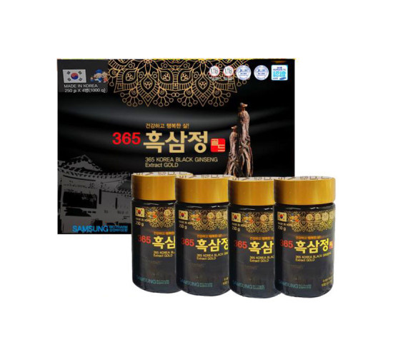 Cao Hắc Sâm 365 Samsung Bio Pharm Hàn Quốc 4 Lọ x 250g Cao Hắc Sâm 365 Samsung Bio Pharm Hàn Quốc 4 Lọ x 250g