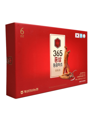 Cao Hồng Sâm Đông Trùng Hạ Thảo 365 Korean Red Ginseng Cordyceps 4 Lọ