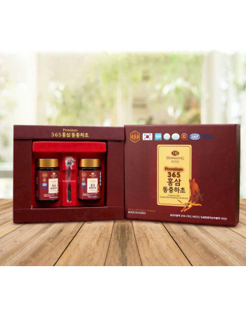 Cao hồng sâm đông trùng hạ thảo Hankwanjang Hộp 2 lọ x 250g