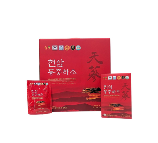 Nước thiên sâm đông trùng Ginseng King hộp 60 Gói x 50ml