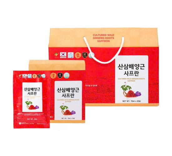 Nước hồng sâm núi saffron Ginseng King 20 gói x 70ml