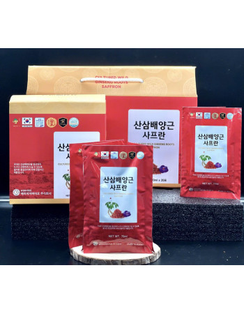 Nước hồng sâm núi saffron Ginseng King 20 gói x 70ml