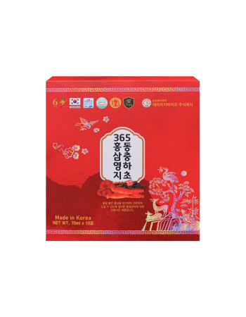 Nước hồng sâm linh chi đông trùng hạ thảo 20 gói x 70ml