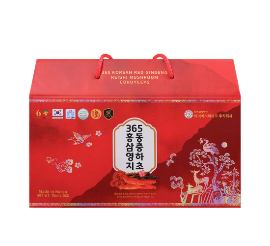 Nước hồng sâm linh chi đông trùng hạ thảo 20 gói x 70ml