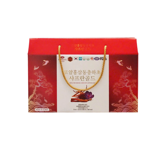 Nước Hồng Sâm Đông Trùng Hạ Thảo & Nhuỵ Hoa Nghệ Tây HankwanjanG Royal Red Ginseng Cordyceps Saffron Gold (20 Gói x 70ml) Nước Hồng Sâm Đông Trùng Hạ Thảo & Nhuỵ Hoa Nghệ Tây HankwanjanG Royal Red Ginseng Cordyceps Saffron Gold (20 Gói x 70ml)
