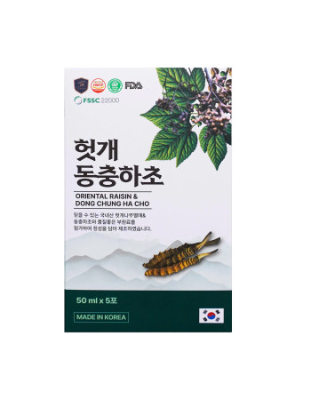 Nước Mát Gan ORIENTAL Raisin & Dong Chung Ha Cho (50ml x 30 gói)
